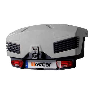 Transportbox voor op de trekhaak TowBox EVO Classic grijs